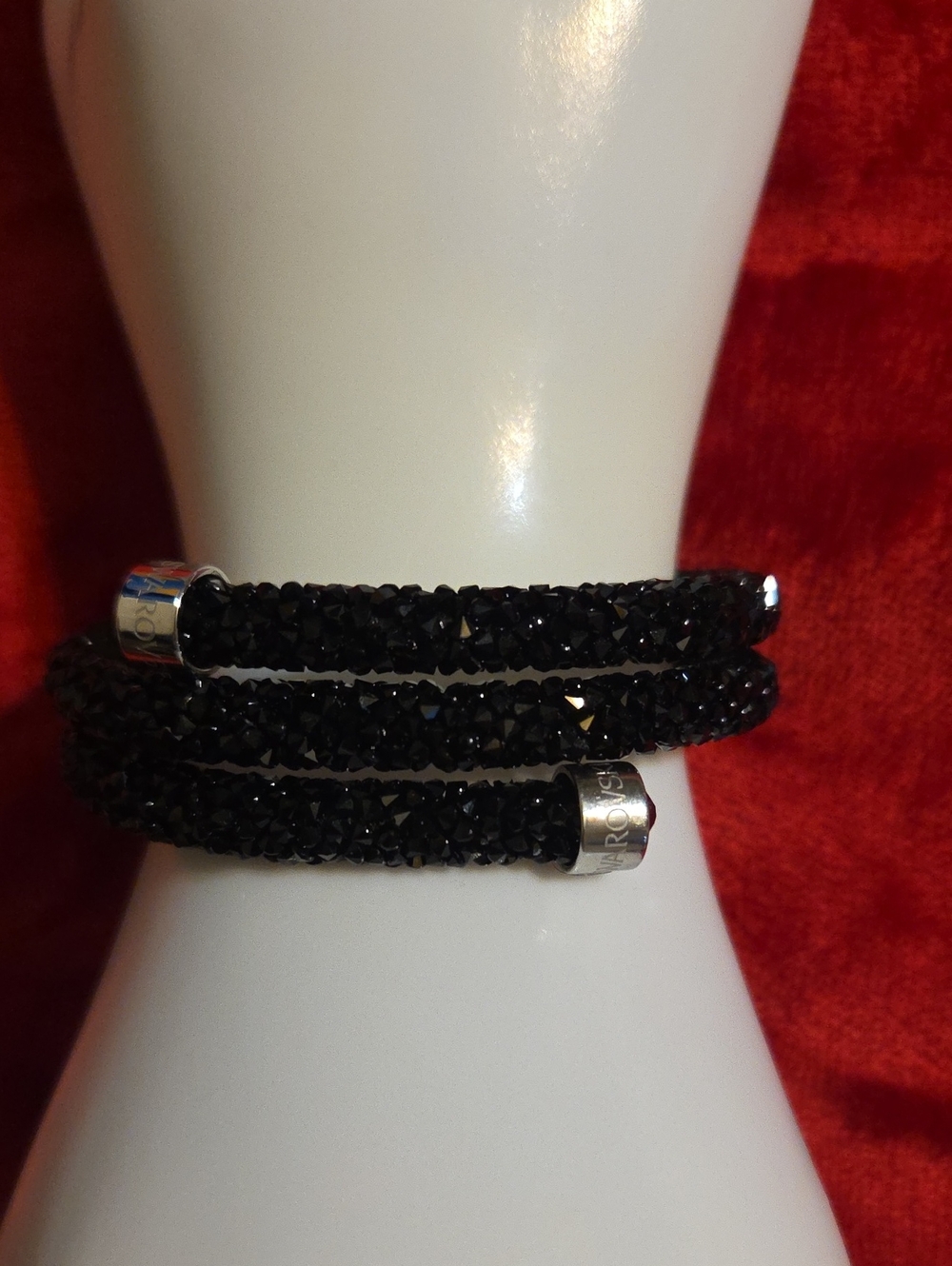 Swarovski Black Crystal Wrap Bracelet